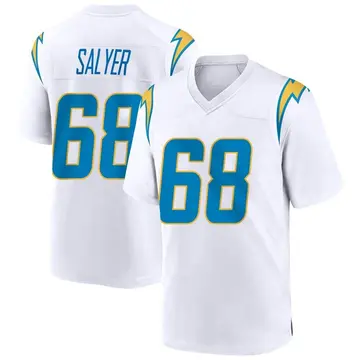 Nike Jamaree Salyer Men's Game Los Angeles Chargers White Jersey