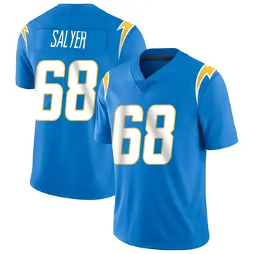 Nike Jamaree Salyer Men's Limited Los Angeles Chargers Blue Powder Vapor Untouchable Alternate Jersey