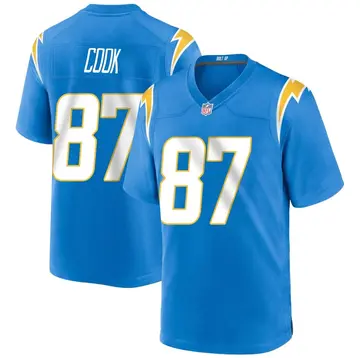 Nike Jared Cook Men's Game Los Angeles Chargers Blue Powder Alternate Jersey