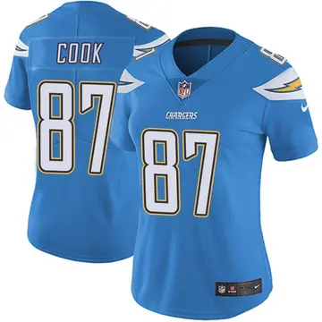 Nike Jared Cook Women's Limited Los Angeles Chargers Blue Powder Vapor Untouchable Alternate Jersey