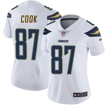 Nike Jared Cook Women's Limited Los Angeles Chargers White Vapor Untouchable Jersey