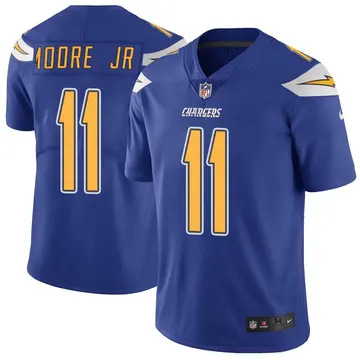 Nike Jason Moore Jr. Youth Limited Los Angeles Chargers Royal Color Rush Vapor Untouchable Jersey