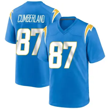 Nike Jeff Cumberland Men's Game Los Angeles Chargers Blue Powder Alternate Jersey