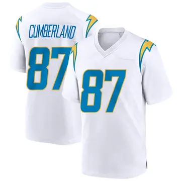 Nike Jeff Cumberland Men's Game Los Angeles Chargers White Jersey