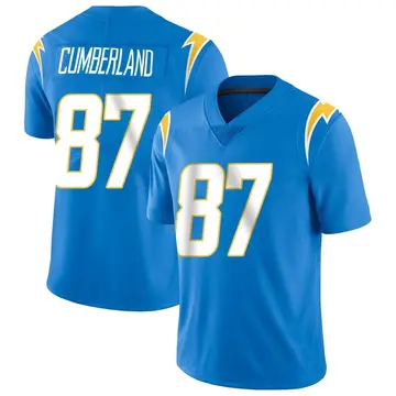Nike Jeff Cumberland Men's Limited Los Angeles Chargers Blue Powder Vapor Untouchable Alternate Jersey
