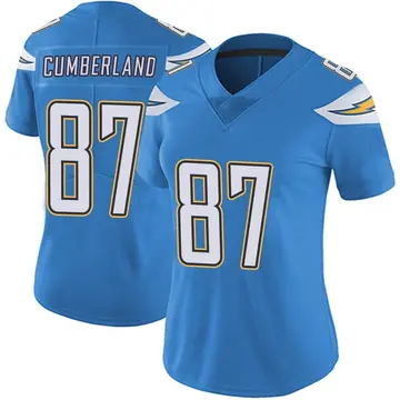 Nike Jeff Cumberland Women's Limited Los Angeles Chargers Blue Powder Vapor Untouchable Alternate Jersey