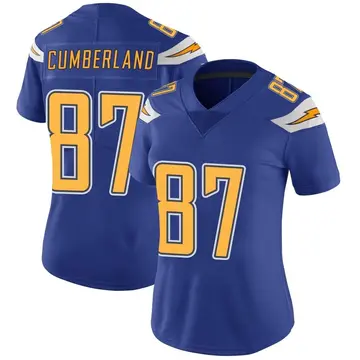 Nike Jeff Cumberland Women's Limited Los Angeles Chargers Royal Color Rush Vapor Untouchable Jersey