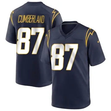 Nike Jeff Cumberland Youth Game Los Angeles Chargers Navy Team Color Jersey
