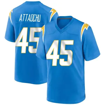 Nike Jeremiah Attaochu Men's Game Los Angeles Chargers Blue Powder Alternate Jersey