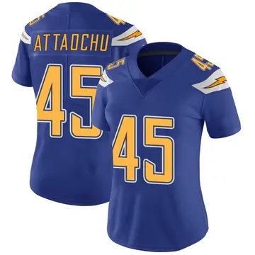 Nike Jeremiah Attaochu Women's Limited Los Angeles Chargers Royal Color Rush Vapor Untouchable Jersey