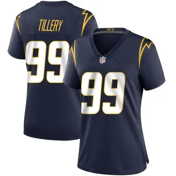 Nike Jerry Tillery Women's Game Los Angeles Chargers Navy Team Color Jersey