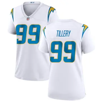 Nike Jerry Tillery Women's Game Los Angeles Chargers White Jersey