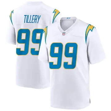 Nike Jerry Tillery Youth Game Los Angeles Chargers White Jersey