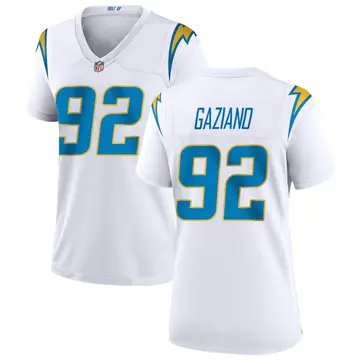 Nike Joe Gaziano Women's Game Los Angeles Chargers White Jersey