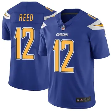 Nike Joe Reed Men's Limited Los Angeles Chargers Royal Color Rush Vapor Untouchable Jersey