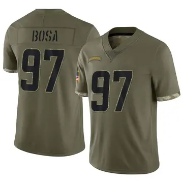 Nike Joey Bosa Youth Limited Los Angeles Chargers Olive 2022 Salute To Service Jersey