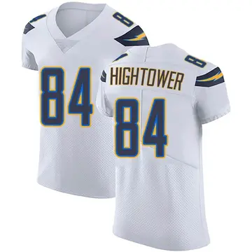Nike John Hightower Men's Elite Los Angeles Chargers White Vapor Untouchable Jersey