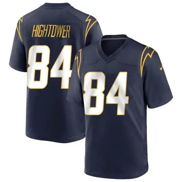Nike John Hightower Men's Game Los Angeles Chargers Navy Team Color Jersey
