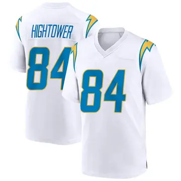 Nike John Hightower Men's Game Los Angeles Chargers White Jersey