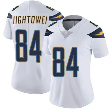 Nike John Hightower Women's Limited Los Angeles Chargers White Vapor Untouchable Jersey