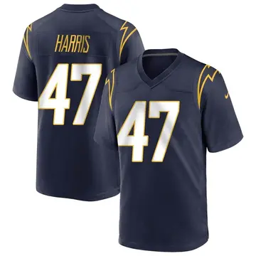 Nike Josh Harris Youth Game Los Angeles Chargers Navy Team Color Jersey