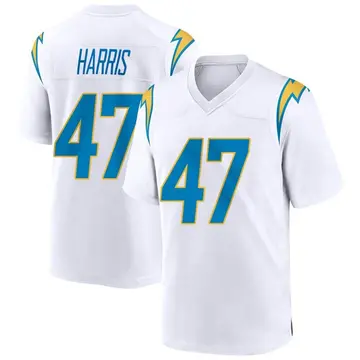 Nike Josh Harris Youth Game Los Angeles Chargers White Jersey
