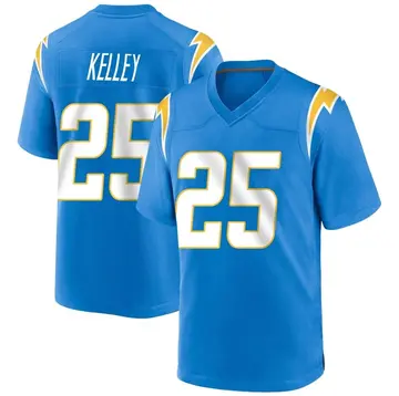 Nike Joshua Kelley Men's Game Los Angeles Chargers Blue Powder Alternate Jersey