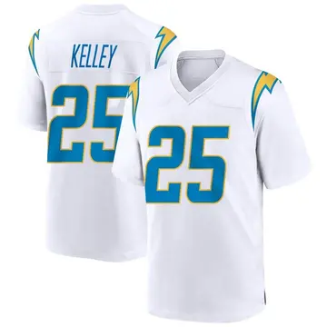 Nike Joshua Kelley Youth Game Los Angeles Chargers White Jersey
