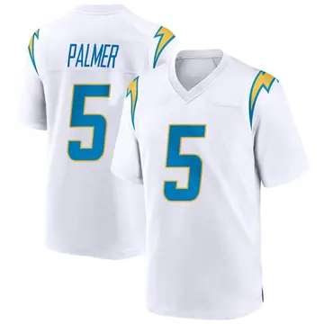 Nike Joshua Palmer Youth Game Los Angeles Chargers White Jersey