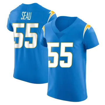 Nike Junior Seau Men's Elite Los Angeles Chargers Blue Alternate Vapor Untouchable Jersey