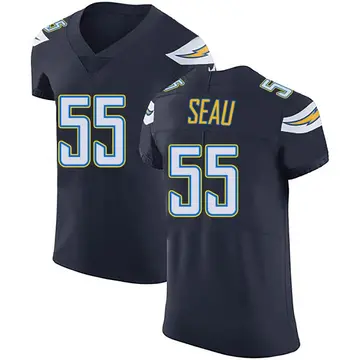 Nike Junior Seau Men's Elite Los Angeles Chargers Navy Blue Team Color Vapor Untouchable Jersey