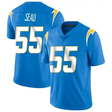 Nike Junior Seau Men's Limited Los Angeles Chargers Blue Powder Vapor Untouchable Alternate Jersey