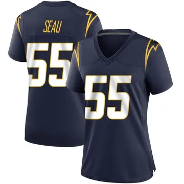 Nike Junior Seau Women's Game Los Angeles Chargers Navy Team Color Jersey