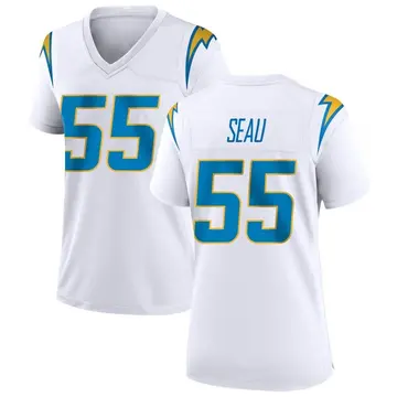 Nike Junior Seau Women's Game Los Angeles Chargers White Jersey