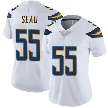 Nike Junior Seau Women's Limited Los Angeles Chargers White Vapor Untouchable Jersey