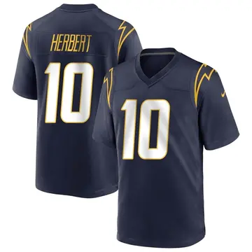 Nike Justin Herbert Youth Game Los Angeles Chargers Navy Team Color Jersey