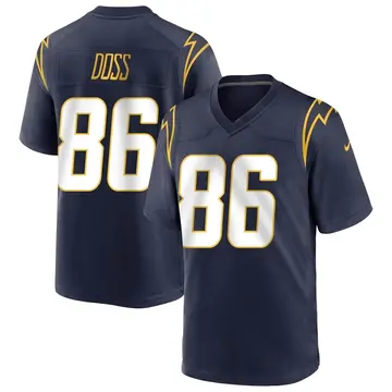 Nike Keelan Doss Men's Game Los Angeles Chargers Navy Team Color Jersey