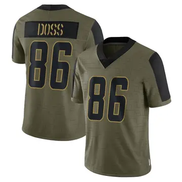 Nike Keelan Doss Men's Limited Los Angeles Chargers Olive 2021 Salute To Service Jersey