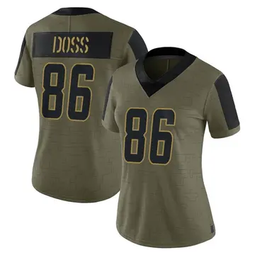 Nike Keelan Doss Women's Limited Los Angeles Chargers Olive 2021 Salute To Service Jersey