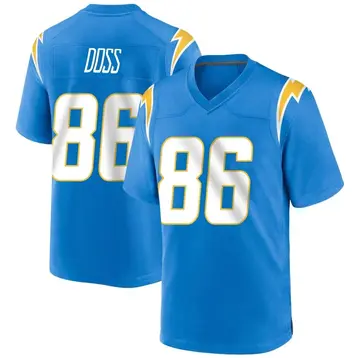 Nike Keelan Doss Youth Game Los Angeles Chargers Blue Powder Alternate Jersey