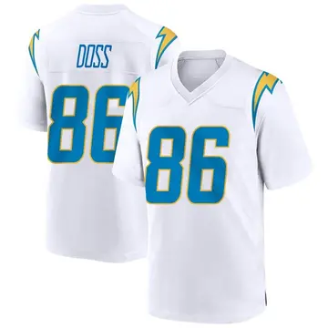 Nike Keelan Doss Youth Game Los Angeles Chargers White Jersey