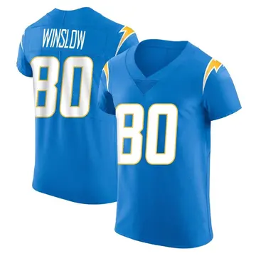 Nike Kellen Winslow Men's Elite Los Angeles Chargers Blue Alternate Vapor Untouchable Jersey