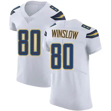 Nike Kellen Winslow Men's Elite Los Angeles Chargers White Vapor Untouchable Jersey