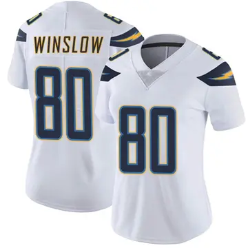 Nike Kellen Winslow Women's Limited Los Angeles Chargers White Vapor Untouchable Jersey