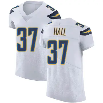 Nike Kemon Hall Men's Elite Los Angeles Chargers White Vapor Untouchable Jersey