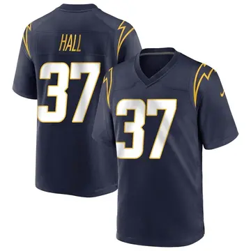 Nike Kemon Hall Men's Game Los Angeles Chargers Navy Team Color Jersey