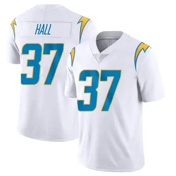 Nike Kemon Hall Men's Limited Los Angeles Chargers White Vapor Untouchable Jersey