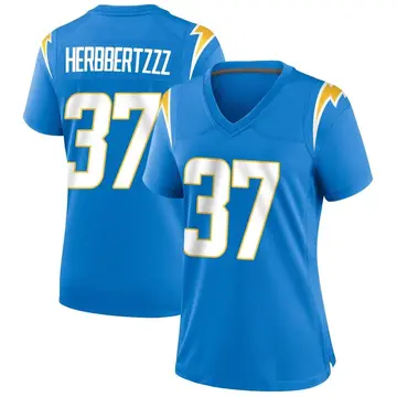 Nike Kemon Hall Women's Game Los Angeles Chargers Blue Powder Alternate Jersey