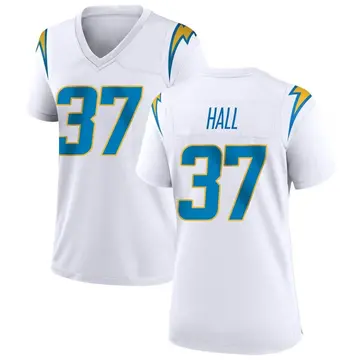 Nike Kemon Hall Women's Game Los Angeles Chargers White Jersey