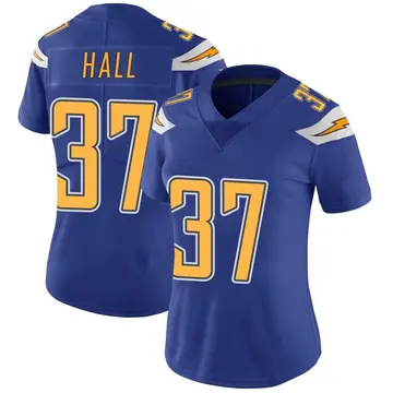 Nike Kemon Hall Women's Limited Los Angeles Chargers Royal Color Rush Vapor Untouchable Jersey